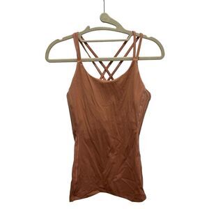 Be Active peach cross back tank, women’s size S